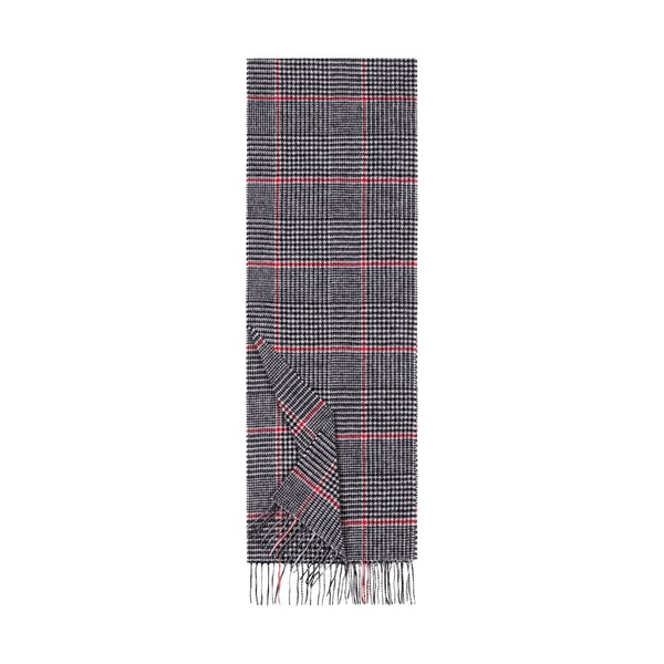 Karo Schal 30x180 - black