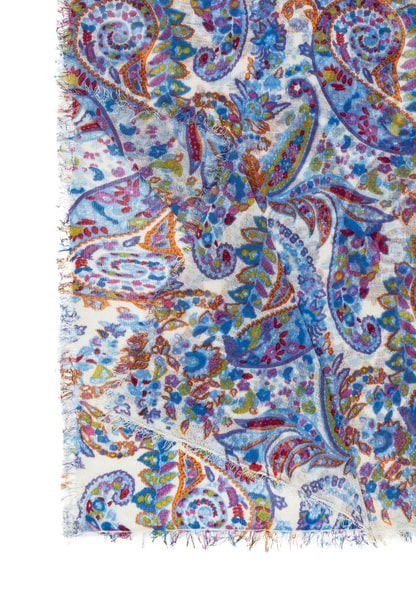 Paisley Cashmere 70x180 - multi heaven