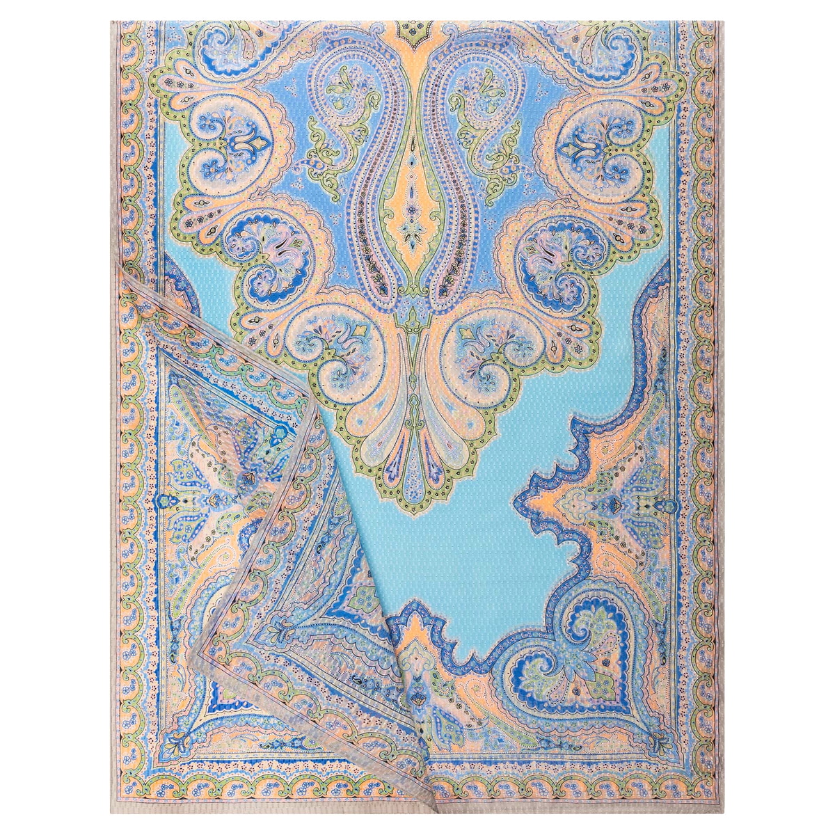 Paisley Fil Coupe 70x180 - multi bleu
