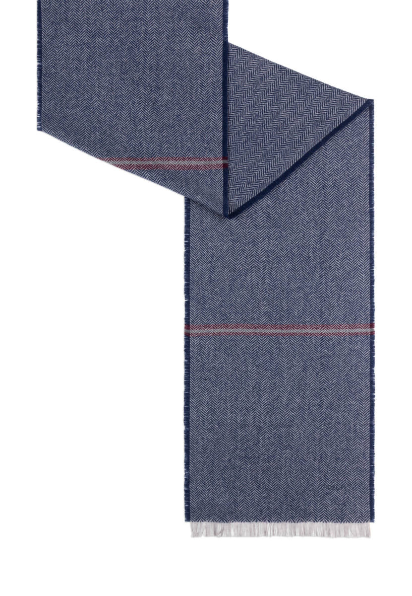 Woven Heringbone 40x180 - multi navy