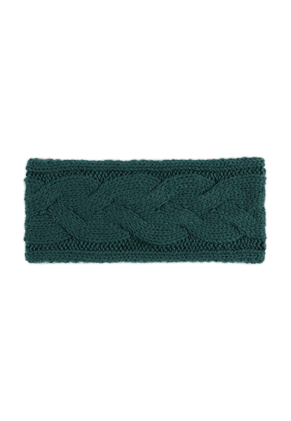 Braided Cashmere Stirnband - emerald