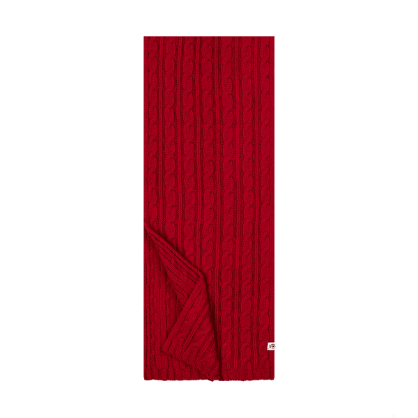 Braided Schal 28x170 - classic red