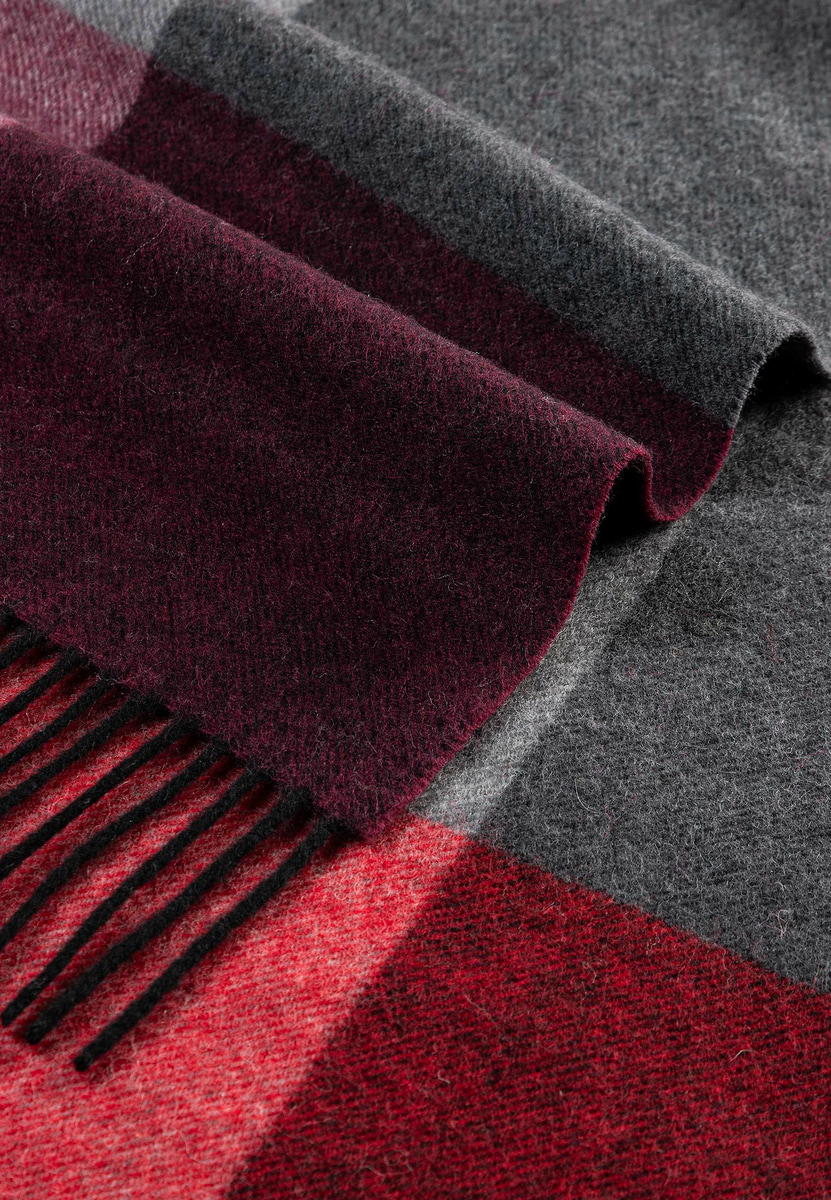 Coloured Squares Women 35x170 - multi bordeaux