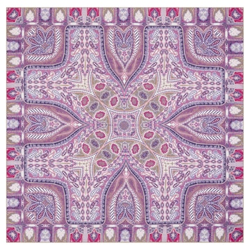 Winter Alhambra Paisley 140x140 - multi magenta