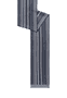 Tailored Stripes 27x184 fringes on short ends - multi black