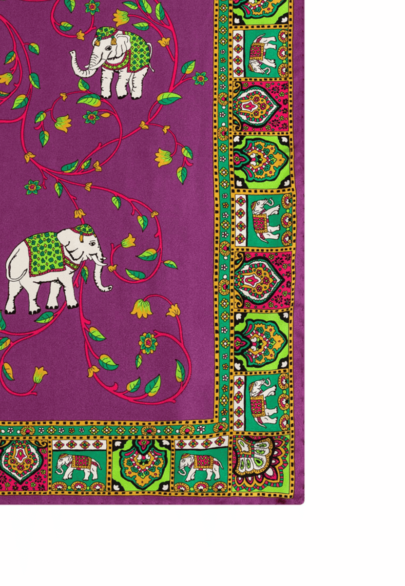 Elephant Garden 53x53 - violet