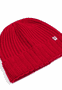 Pure Cashmere Umschlagmuetze - classic red