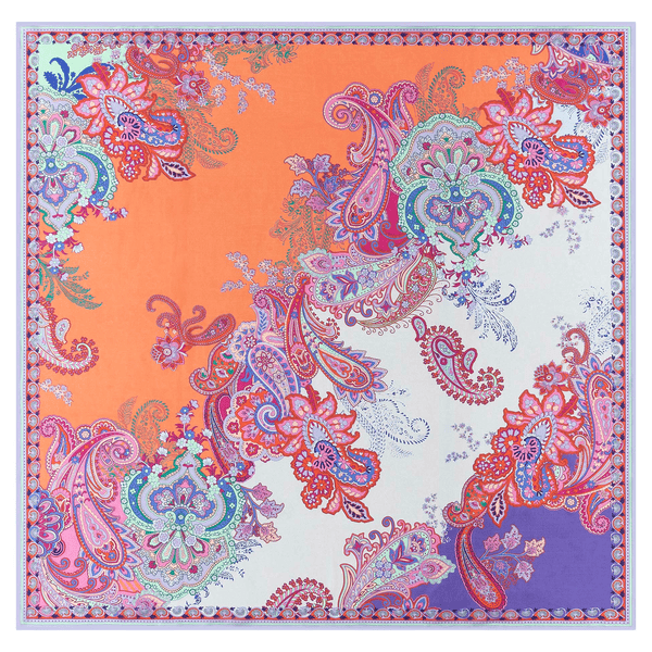 Flower Fusion 130 x 130 - multi flamingo