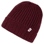 Pure Cashmere Umschlagmuetze  - mulberry