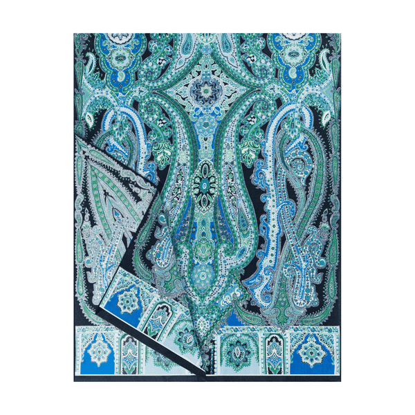 Harfen Paisley 70x170 - multi navy