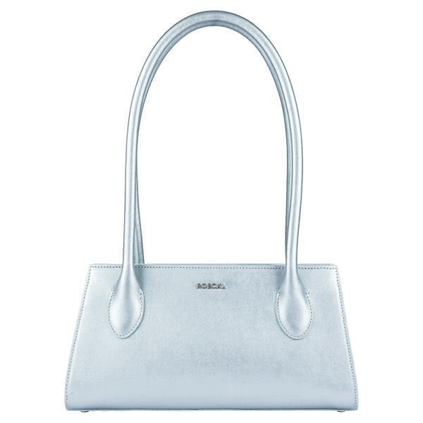 Elisa metallic handbag small  - silver