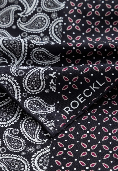 Gentleman´s Poket Square 30x30  - multi black