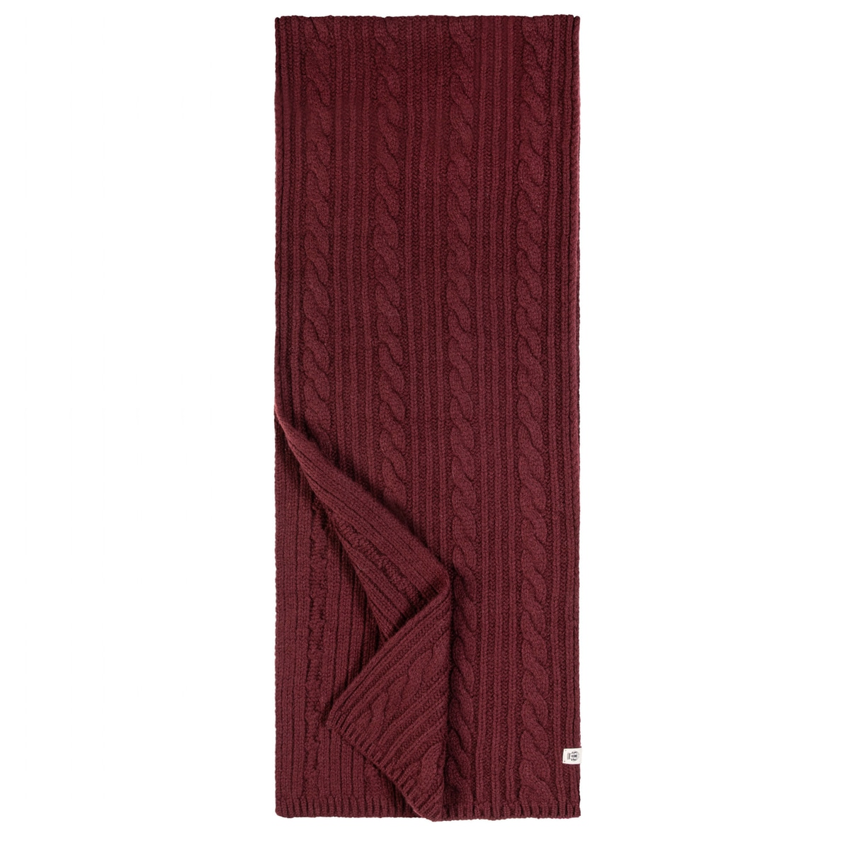 Cabled Charm Schal 30x180  - mulberry