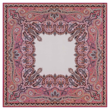 Enchanted Paisley 140x140 - multi rose