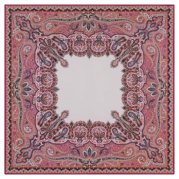 Enchanted Paisley 140x140 - multi rose