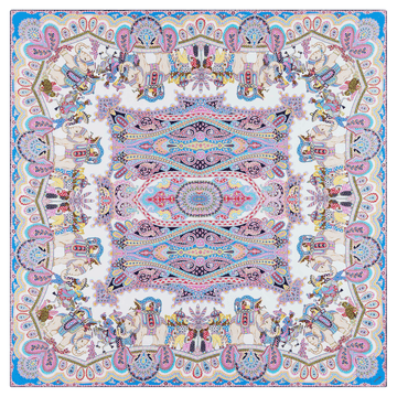 Elephant Parade Silk 140x140 - multi heaven