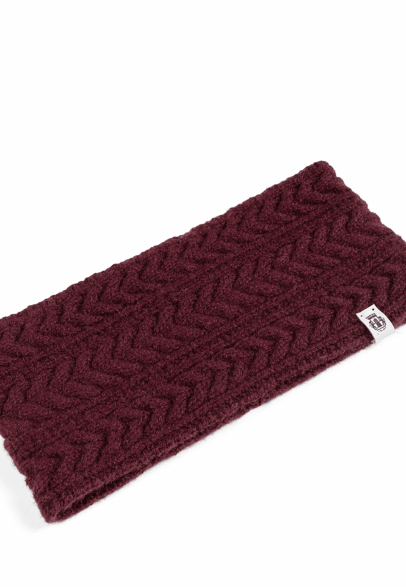 Cashmere Twist Stirnband  - mulberry