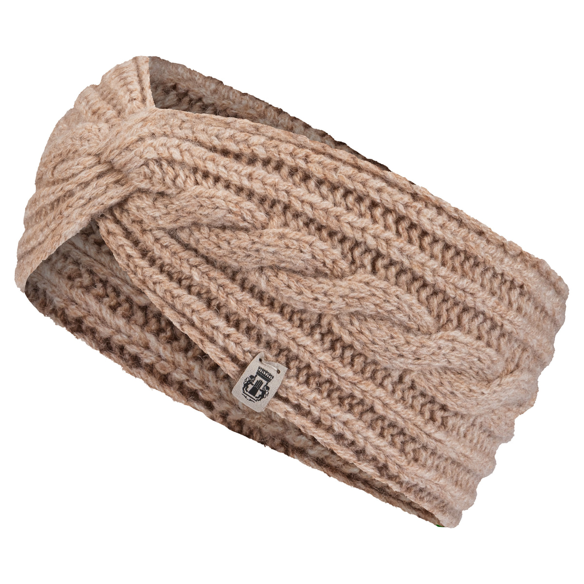 Cabled Charm Strirnband  - cashmere