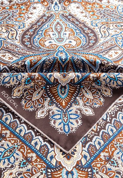 Flourishing Paisley 90x90 - multi coffee