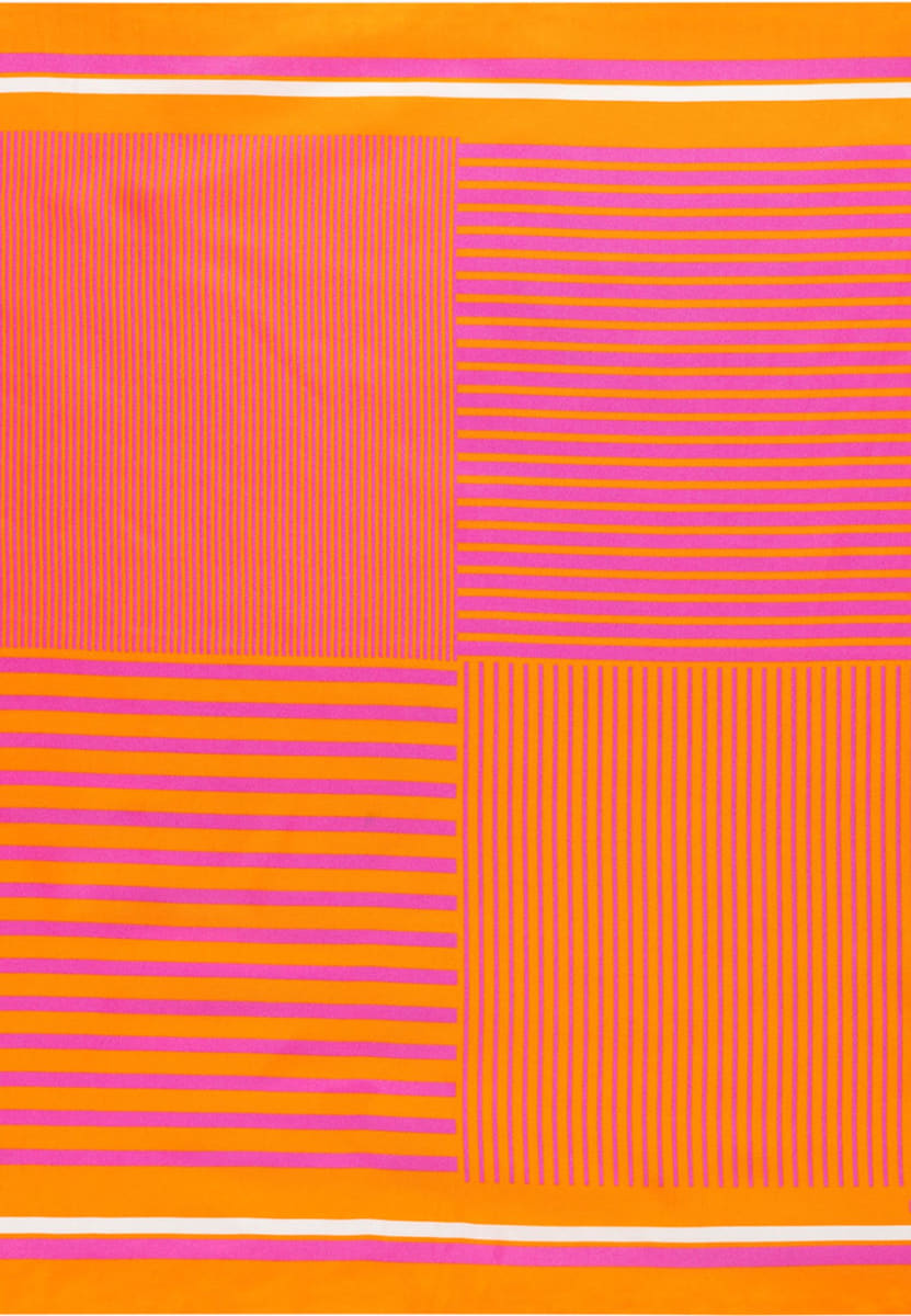 Two Tone Stripes 53x53 - tangerine