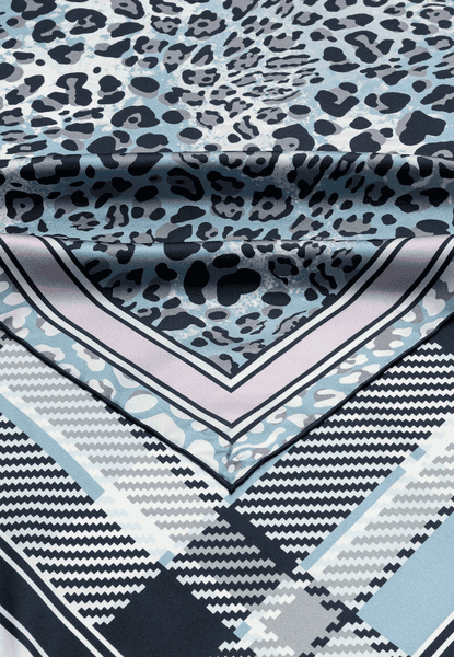 Patchwork Leo 100x100 - black/silver