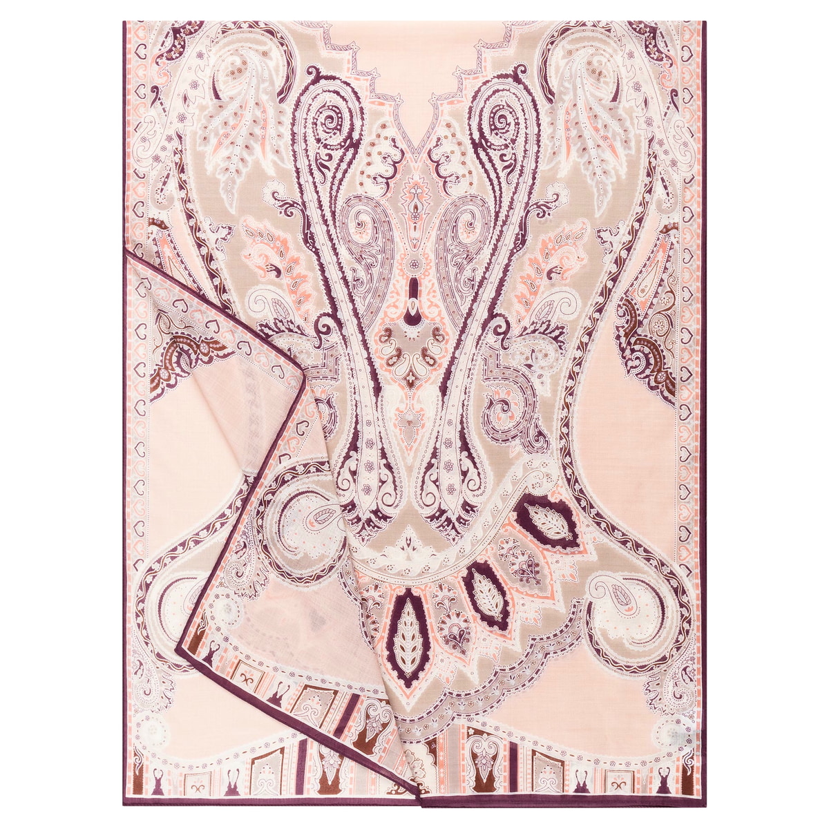 Porta Paisley 70x180  - multi cashmere