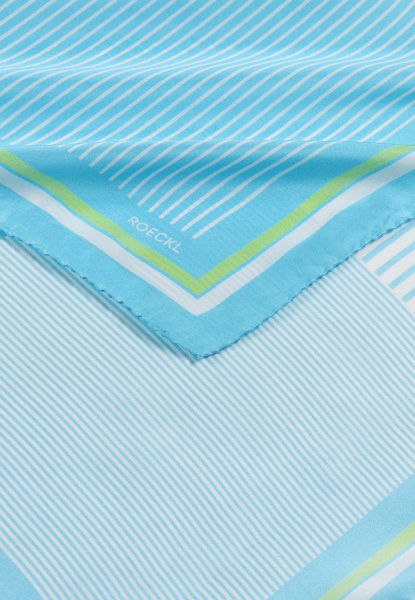 Two Tone Stripes 53x53 - turquoise