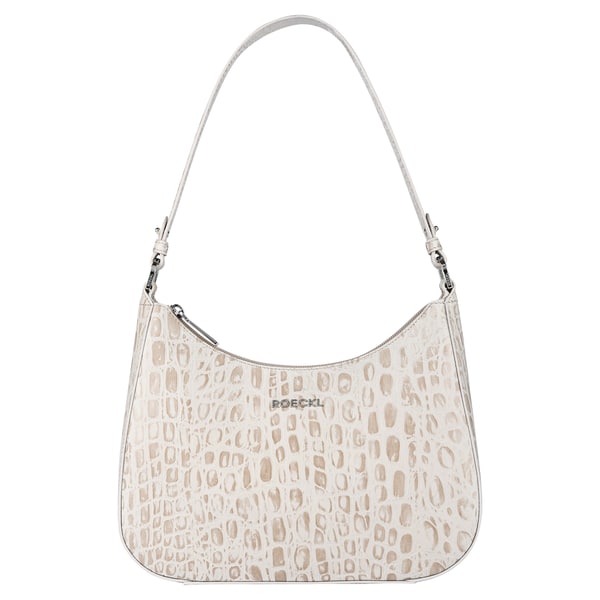 Cleo small Croco silver  - desert