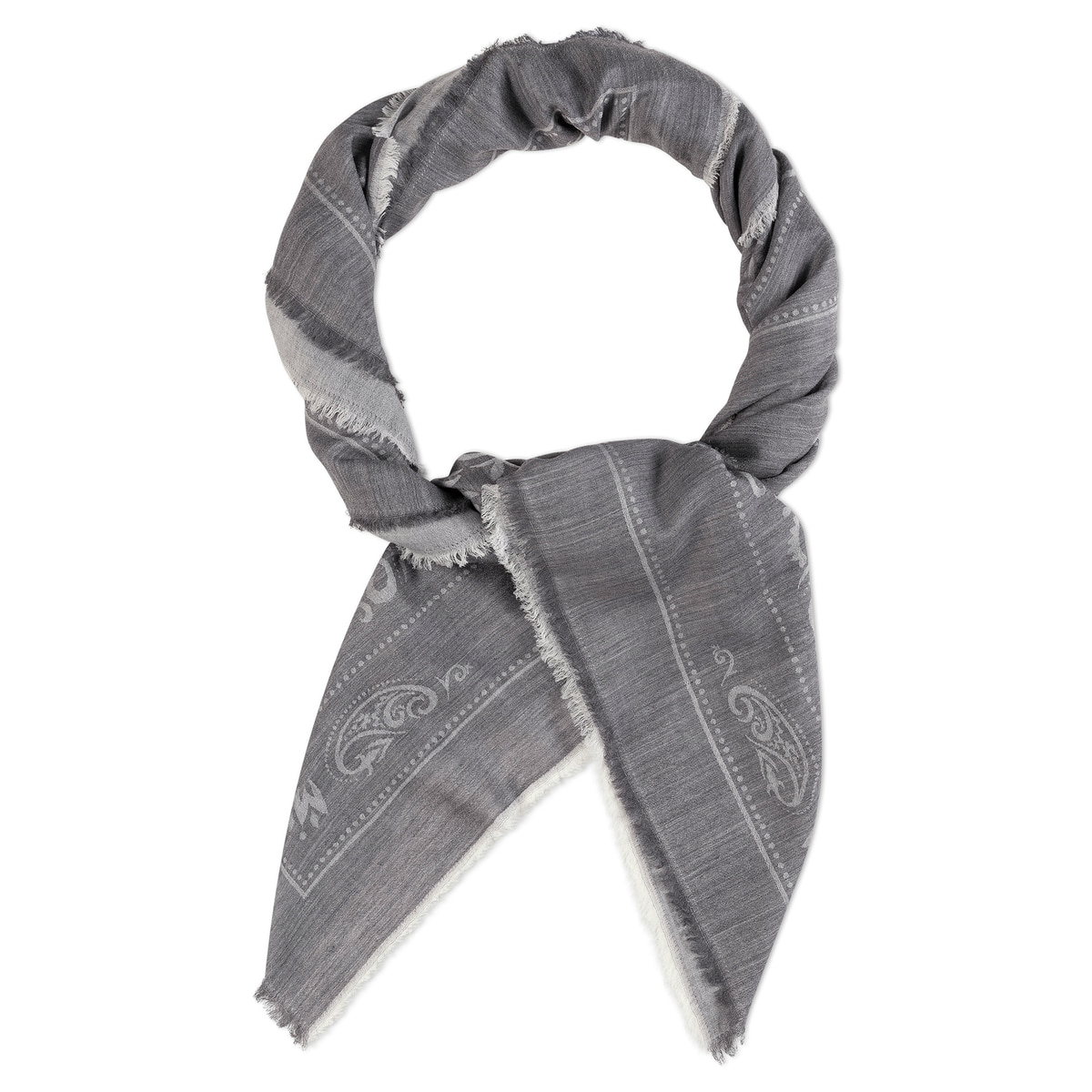Floral Ornament 130 x 130 - anthracite