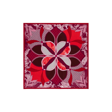 Flower mandala 64x64  - multi red