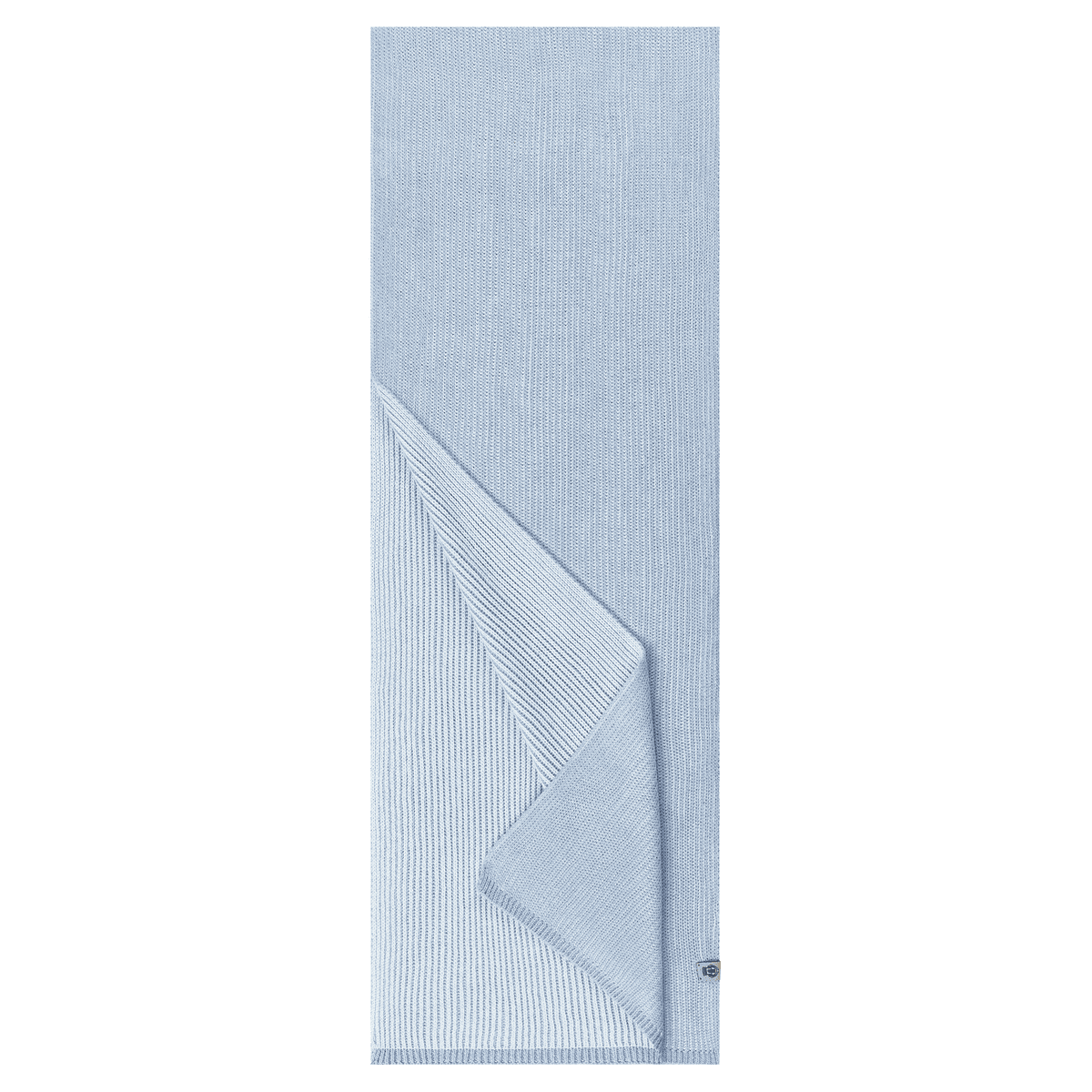 Two Tone Rib  Schal 30x180 - bleu