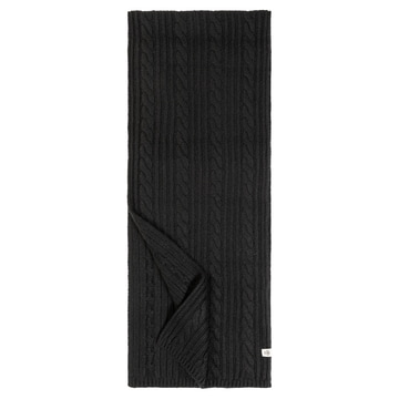 Cabled Charm Schal 30x180  - black