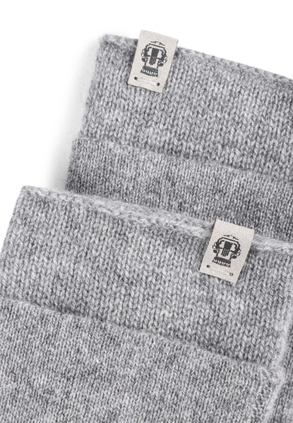 Pure Cashmere Stulpenhandschuhe - flanell