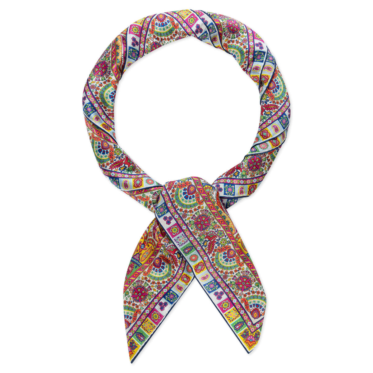 Circular Paisley 140x140  - multi colour