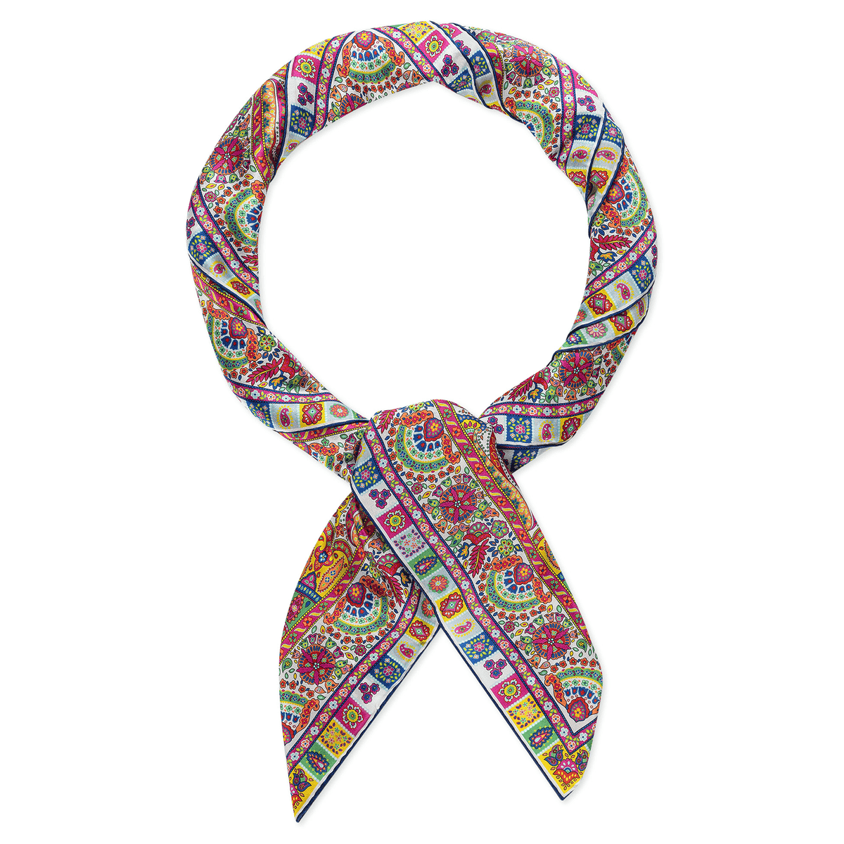 Circular Paisley 140x140 - multi colour