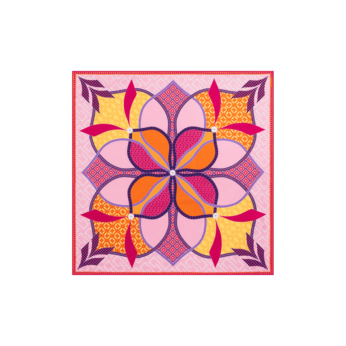 Flower Mandala 53x53 - multi lotus