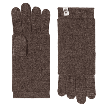 Pure Cashmere Stulpenhandschuhe - coffee