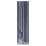 Tailored Stripes 27x184 fringes on short ends - multi black