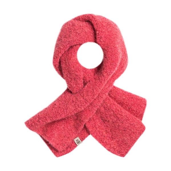 Snowflake Boucle Schal 28x90 - hibiscus