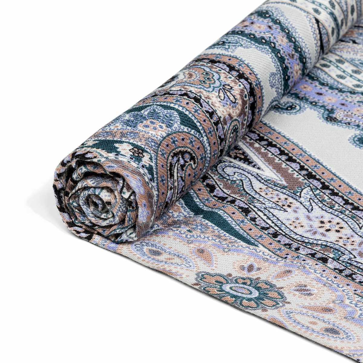 Harfen Paisley 70x170 - multi grey