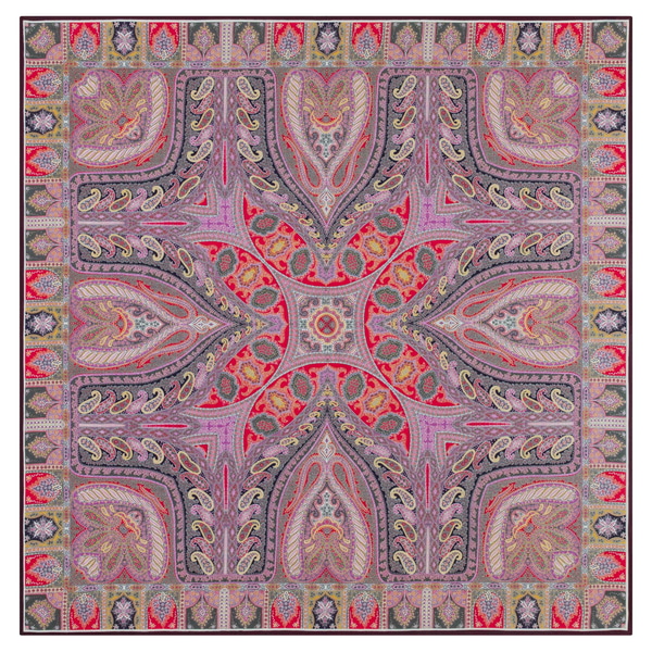 Winter Alhambra Paisley 140x140 - multi red