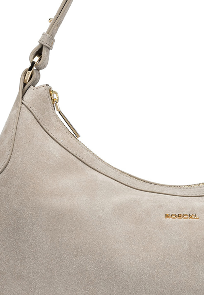 Liberty Schultertasche medium Veloursleder - earth