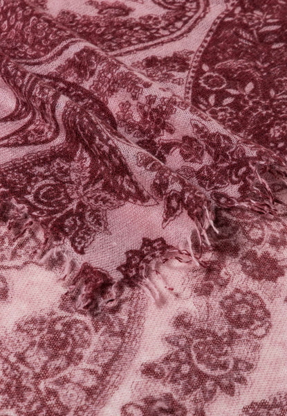 Soft Paisley 70x180 - mulberry