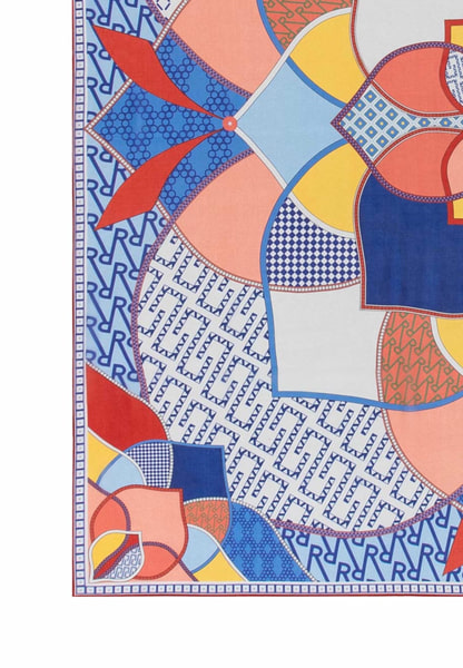 Signature Mandala 130x130 - multi navy