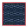 Tie Flower 33x33 - navy/red