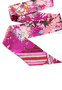 Check & Flowers Twilly 11x200  - multi magenta