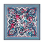 The Art of Flowers 90x90  - multi navy