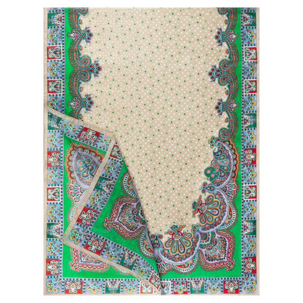 Orient Dots 70x180 - multi green