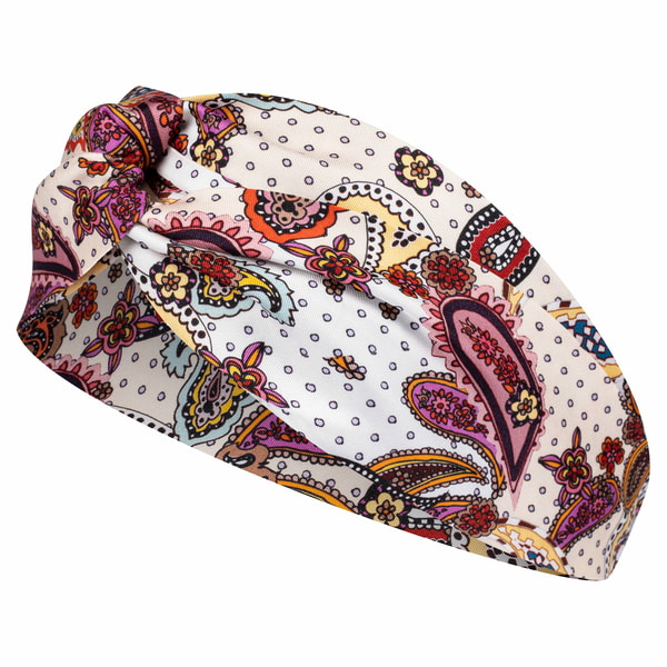 Hairband Paisley - buttercream