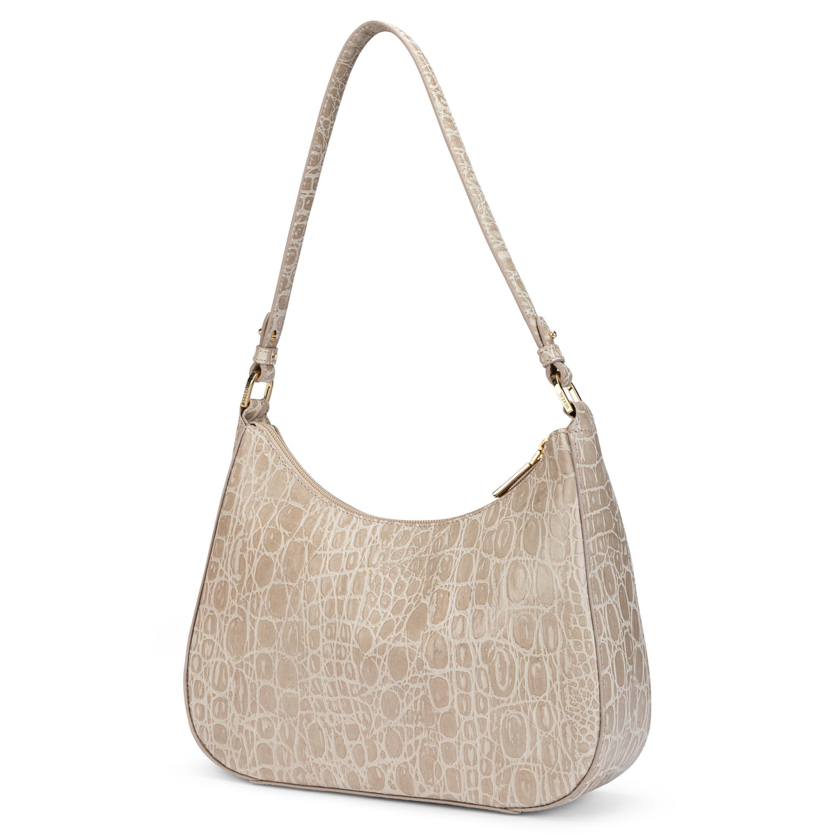 Cleo small Croco - light stone